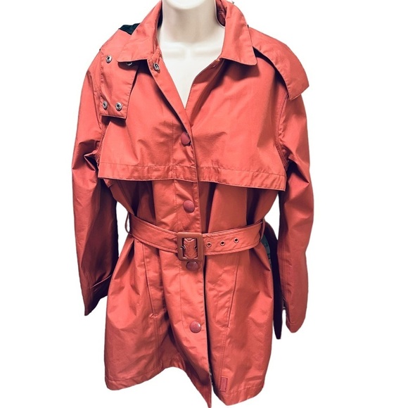 Hunter Original Hooded Trench Coat Mid Length Jacket Women’s Size Medium - Picture 1 of 14